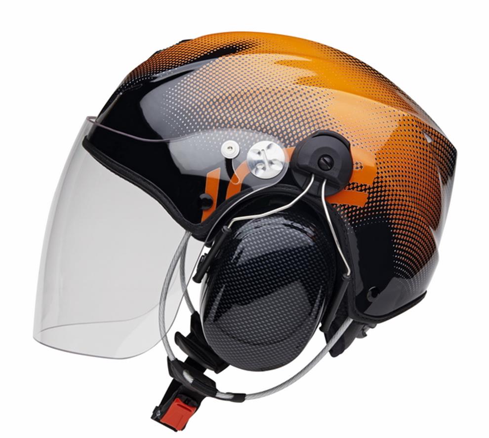 Icaro-Nerv-Orange-med-öronkåpor