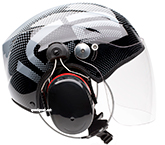 Icaro Solar-X 2.0 black grey (långt transparent visir)